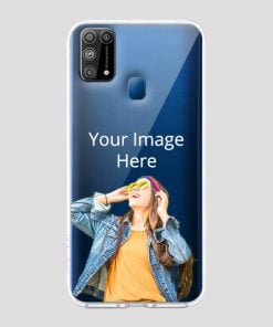 Transparent Customized Soft Back Cover for Samsung Galaxy M31 Prime