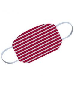 Lines on Red Customized Reusable Face Mask