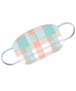 Blue and Red Checks Customized Reusable Face Mask