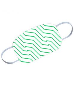 Green Lines Customized Reusable Face Mask