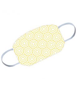Yellow Circles Customized Reusable Face Mask