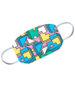 Multi Color Shapes Customized Reusable Face Mask