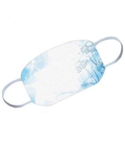 Blue Fower Customized Reusable Face Mask