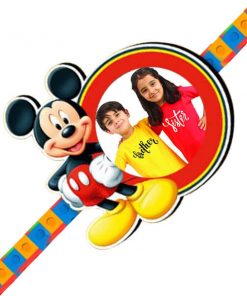 Mickey Mouse Customized Photo Printed Rakhi