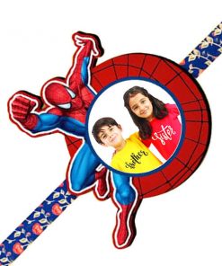 Spider Man Customized Photo Printed Rakhi