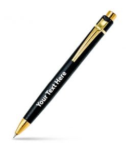 Black and Golden Customized Printed Ball Pen