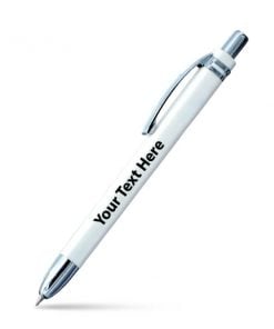 Basic White Customized Printed Ball Pen