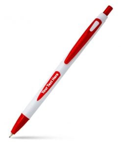 Dual Shade Red Customized Printed Ball Pen