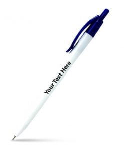 Blue Cap Unibody Customized Printed Ball Pen