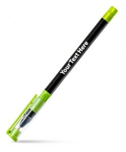 Multicolored Green Customized Printed Ball Pen