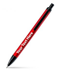 Red and Black Unibody Customized Printed Ball Pen
