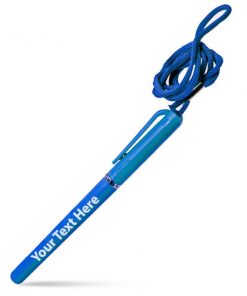 Blue Rope Neck Customized Printed Ball Pen