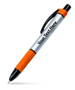Metallic Orange Unibody Customized Printed Ball Pen