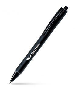 Basic Black Unibody Customized Printed Ball Pen