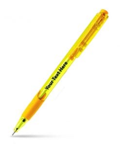 Yellow Spring Customized Printed Ball Pen