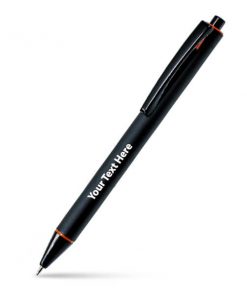 Basic Black and Red Unibody Customized Printed Ball Pen