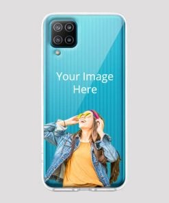 Transparent Customized Soft Back Cover for Samsung Galaxy F12