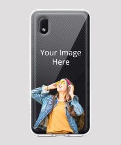 Transparent Customized Soft Back Cover for Samsung M01 Core