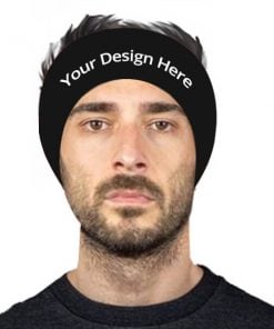 Black Customized Photo Printed Head Band