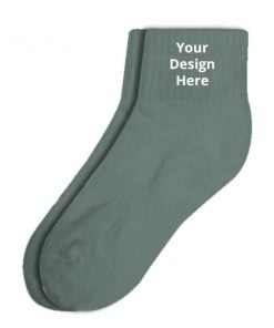 Grey Customized Photo Printed Socks