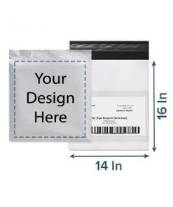 14 x 16 Inches Customized Printed Courier Poly Bag