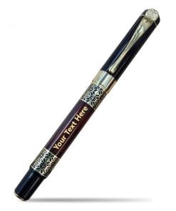 Maroon with Gold Pattern Customized Metal Pen