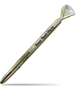 Gold with Crystal Diamond Customized Metal Pen