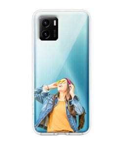 Transparent Customized Soft Back Cover for Vivo Y15C
