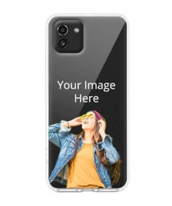 Transparent Customized Soft Back Cover for Samsung Galaxy A03