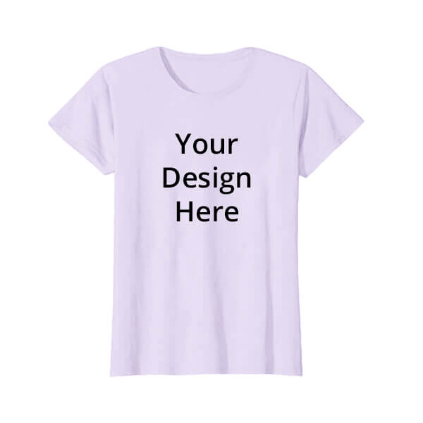 Buy Violet Customized Half Sleeve Cotton Women's T-Shirt Online | yourPrint