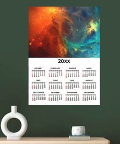 Space Design Customized Photo Poster Wall Calendar