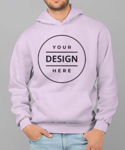 Light Purple Customized Hoodie with Pockets