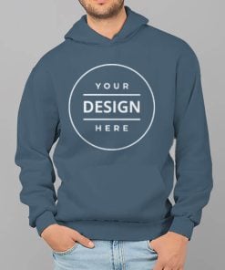 Persian Blue Customized Unisex Hoodie with Pockets